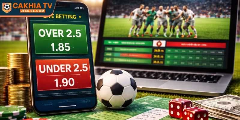 Kèo live là gì? Cách soi kèo trực tiếp hiệu quả 2026 2 Kèo Tài Xỉu thời điểm và biến động theo nhịp trận